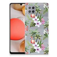 Samsung Galaxy A42 | TPU Hoesje | Flamingo Palms