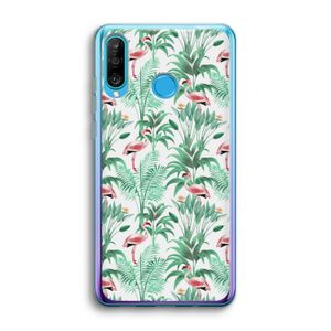 Flamingo bladeren: Huawei P30 Lite Transparant Hoesje