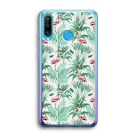 Flamingo bladeren: Huawei P30 Lite Transparant Hoesje