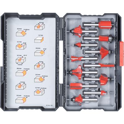 Freesset HM, 8mm 12-Delig Frees