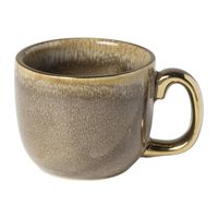 Espressomokje met gouden rand - bruin - 80 ml Espressomokje met gouden rand - bruin - 80 ml