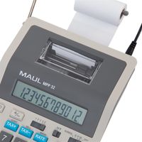 MAUL MPP 32 calculator Desktop Rekenmachine met printer Grijs, Wit - thumbnail