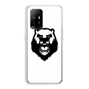 Angry Bear (white): Oppo A94 5G Transparant Hoesje