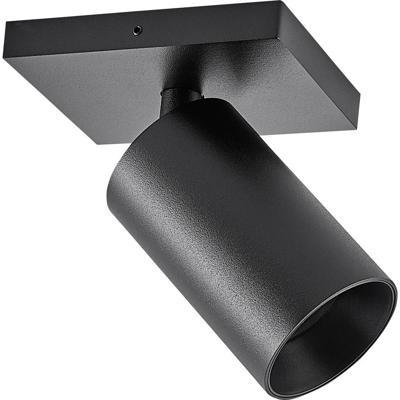 Deko Light 348246 Can Tilt eckig, 1x 7,5 W GU10, Schwarz Plafondopbouwarmatuur GU10 7.5 W Zwart