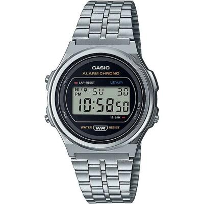 Horloge Uniseks Casio A171WE-1AEF Zilverkleurig (Ø 36 mm) (37,5 mm)