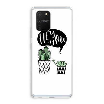 Hey you cactus: Samsung Galaxy S10 Lite Transparant Hoesje