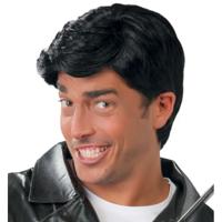 Fiestas Guirca John - heren pruik zwart kort haar