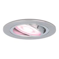 Chandler - Smart inbouwspot - IP20 voor binnen - 5,5 Watt 345 Lumen - Kantelbaar - Wifi + Bluetooth - RGBWW - GU10 - Google Home, Amazon Alexa en Siri - RVS