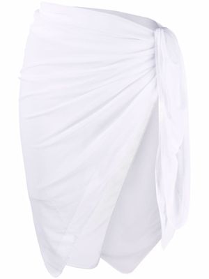 Fisico sarong à effet de transparence - Blanc