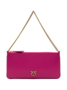 PINKO sac porté épaule à plaque Love Birds en cuir - Rose