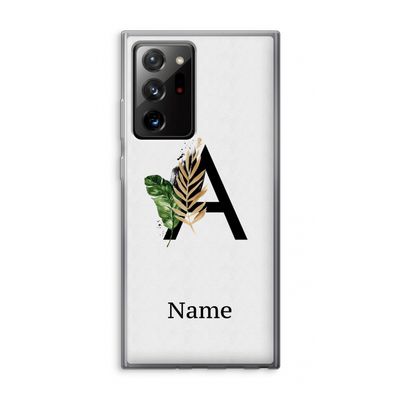 Charcoal Flora: Samsung Galaxy Note 20 Ultra / Note 20 Ultra 5G Transparant Hoesje