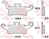 TRW Brake pad mcb 835 organic standard