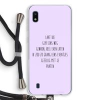 GSM: Samsung Galaxy A10 Transparant Hoesje met koord