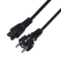 Savio CL-81 electriciteitssnoer Zwart 1,8 m Netstekker type E IEC C5