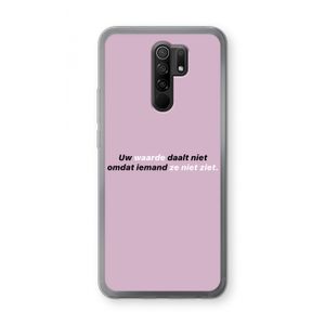 uw waarde daalt niet: Xiaomi Redmi 9 Transparant Hoesje