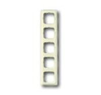 Busch-Jaeger afdekraam 5-voudig wit 2515 214