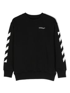 Off-White Kids sweat en coton à logo imprimé - Noir