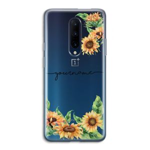 Zonnebloemen: OnePlus 7 Pro Transparant Hoesje