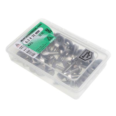 M.boorschr. ring 6,3x25 rvs 25st - Deltafix