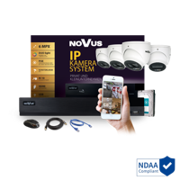 Novus Beveiligingscamera Set 2x 6MP met 8-kanaals Recorder en 1TB Opslag