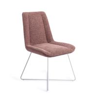 Jesper Home Eetkamerstoel 'Umedo' Cross White, kleur Scarlet Grain