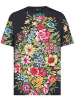 ETRO t-shirt en coton à fleurs - Noir - thumbnail