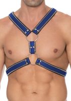 Z Series Scottish Harness - Leather - Black/Blue - L/XL