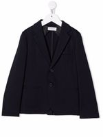 Paolo Pecora Kids blazer cintré à simple boutonnage - Bleu