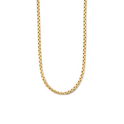 Ketting Fantasieschakel geelgoud 6 mm 45 cm