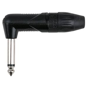 DAP 6.3mm Jackplug X-Type Mono zwart haaks
