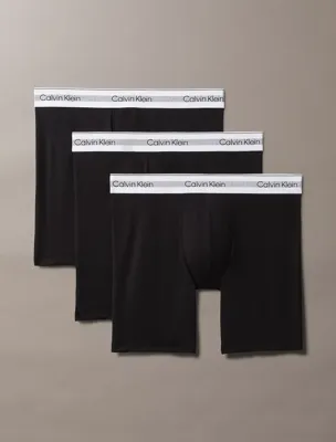 Calvin Klein 3-Pack Modal boxershorts heren lang - Modern air