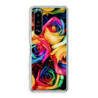 Neon bloemen: Sony Xperia 5 III Transparant Hoesje