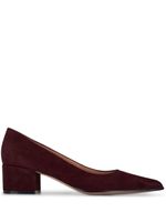 Gianvito Rossi escarpins Piper 45 mm en daim - Rouge