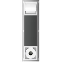 Xellanz Rocko Toiletrolhouder met Klep en Reserverolhouder - Inbouw - Mat Wit