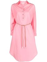 Peserico robe-chemise à taille ceinturée - Rose