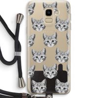 Kitten: Samsung Galaxy J6 (2018) Transparant Hoesje met koord