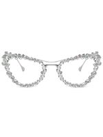 Swarovski lunettes de vue à ornements en cristal - Argent - thumbnail