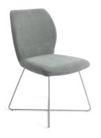 Jesper Home Eetkamerstoel 'Ikata' Cross Steel, kleur Breezy Blue