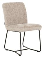 MUST Living Eetkamerstoel 'Zola' Chenille, kleur Zand
