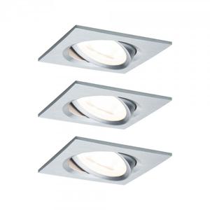 Paulmann 93492 Inbouwlamp Set van 3 stuks 18 W Aluminium (gedraaid)