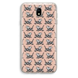 Zwarte poes: Samsung Galaxy J7 (2017) Transparant Hoesje