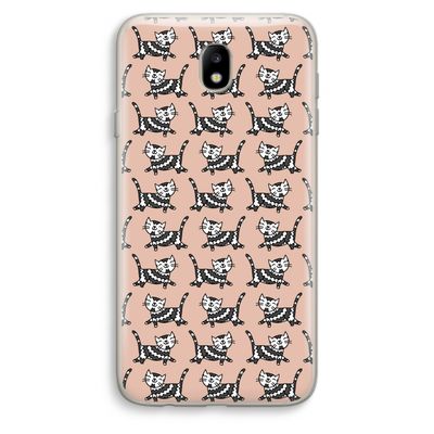 Zwarte poes: Samsung Galaxy J7 (2017) Transparant Hoesje
