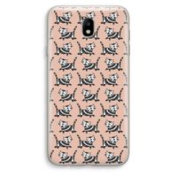 Zwarte poes: Samsung Galaxy J7 (2017) Transparant Hoesje