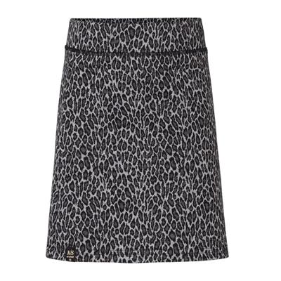 KIEstone winter rok meisjes - bruin panter - Vera