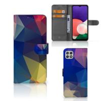 Samsung Galaxy A22 5G | Book Case | Polygon Dark