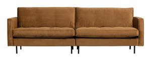 WOOOD Bank 'Rodeo' 3-zits, Velvet, kleur Honing Geel