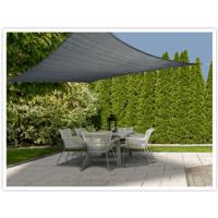 Schaduwdoek/zonnescherm driehoek - Set van 2x stuks - antraciet - 3 x 3 x 3 meter - Terras/tuin zonw Schaduwdoek/zonnescherm driehoek - Set van 2x stuks - antraciet - 3 x 3 x 3 meter - Terras/tuin zonw