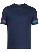 Gucci t-shirt en coton à rayures - Bleu