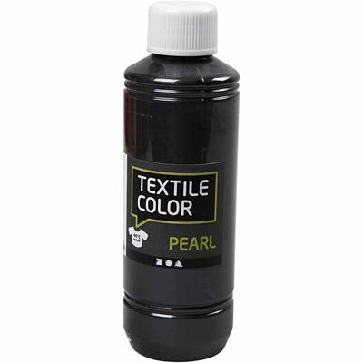 Creativ Company Textielkleur, parelmoer, grijs, 250 ml/ 1 fles
