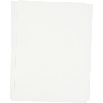 Creativ Company Transfer vellen, vel 21,5x28 cm, voor donker en licht textiel, wit, 3 vel/ 1 doos
